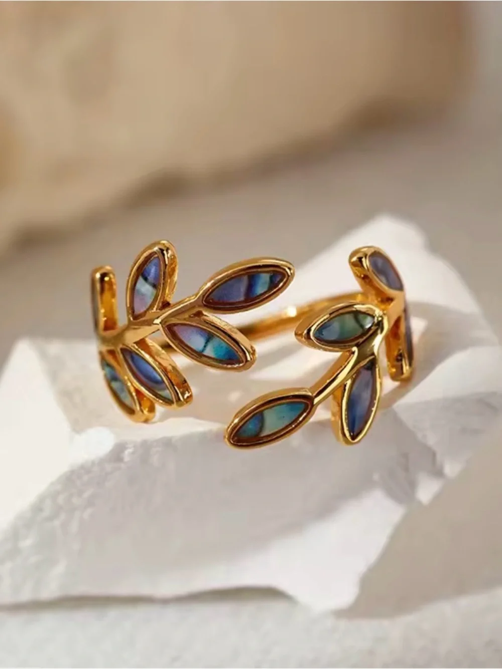 stainless steel Elegant Trendy Gold Ring